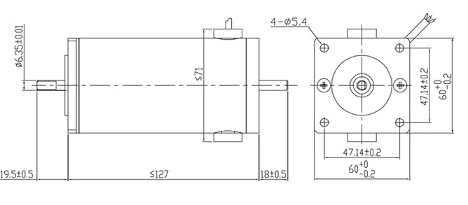 Motor-Umriss