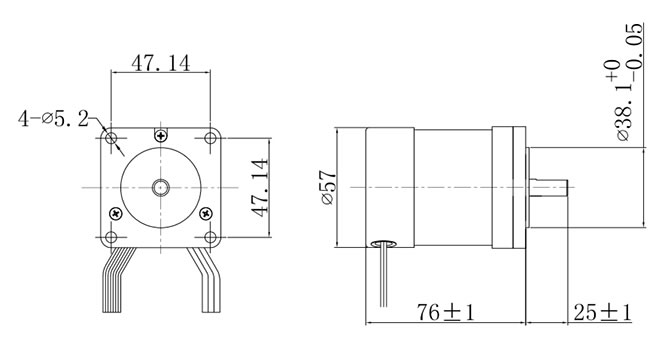 Motor-Umriss